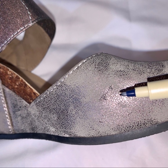 Pierre Dumas Pewter Enya Sandal - Picture 8 of 12